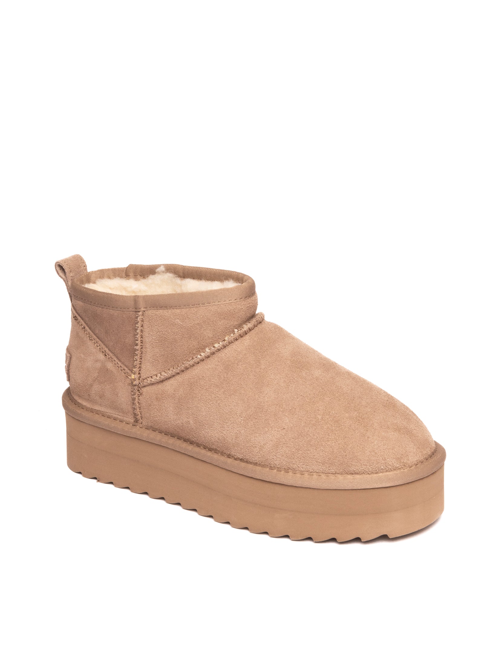 COLORS OF CALIFORNIA Tronchetto suede taupe YWPLA01 PLATFORMWINTER-TAU