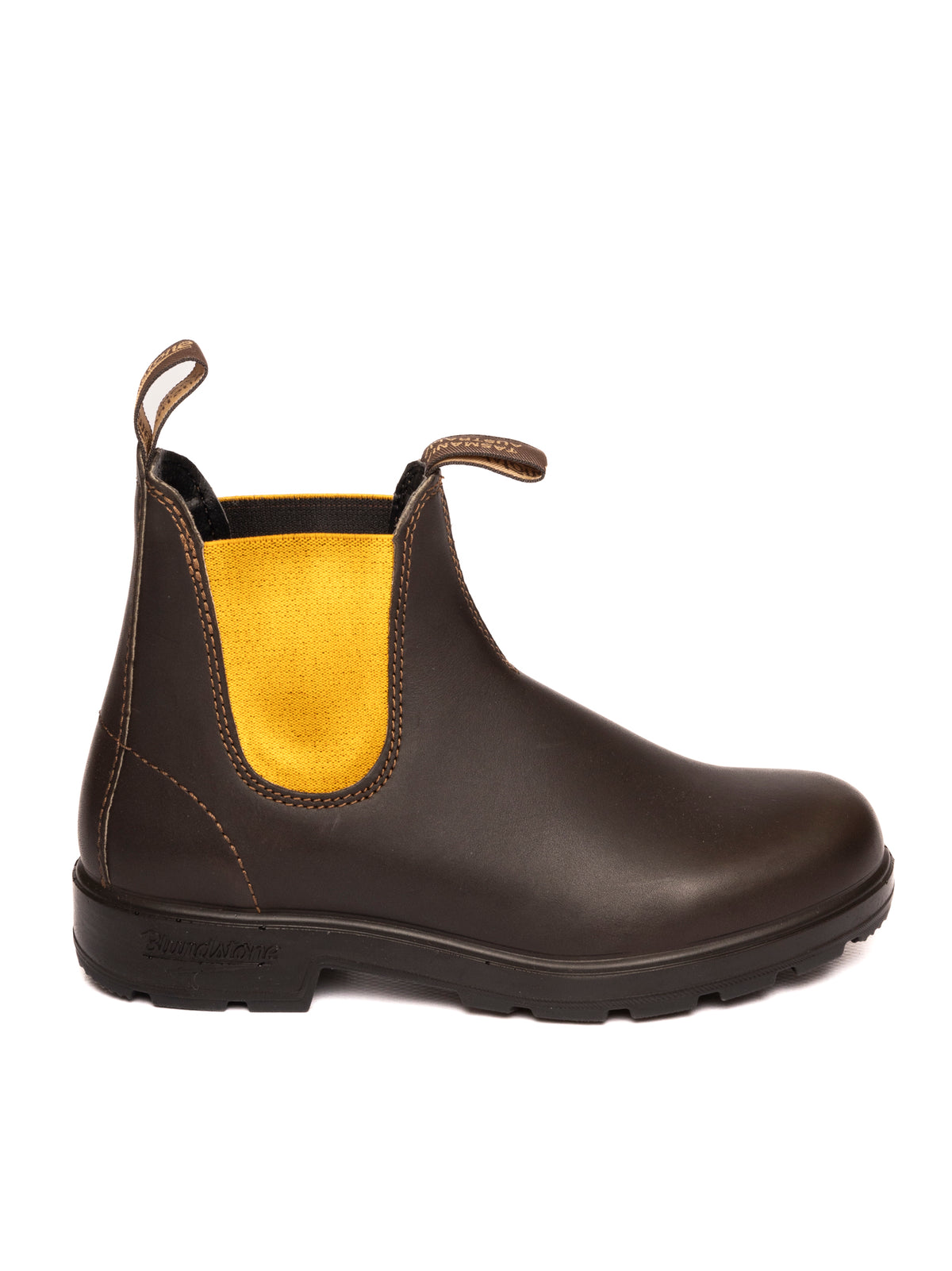BLUNDSTONE FOOTWEAR Beatles pelle marrone/giallo 1919 LEATHER-BROWN