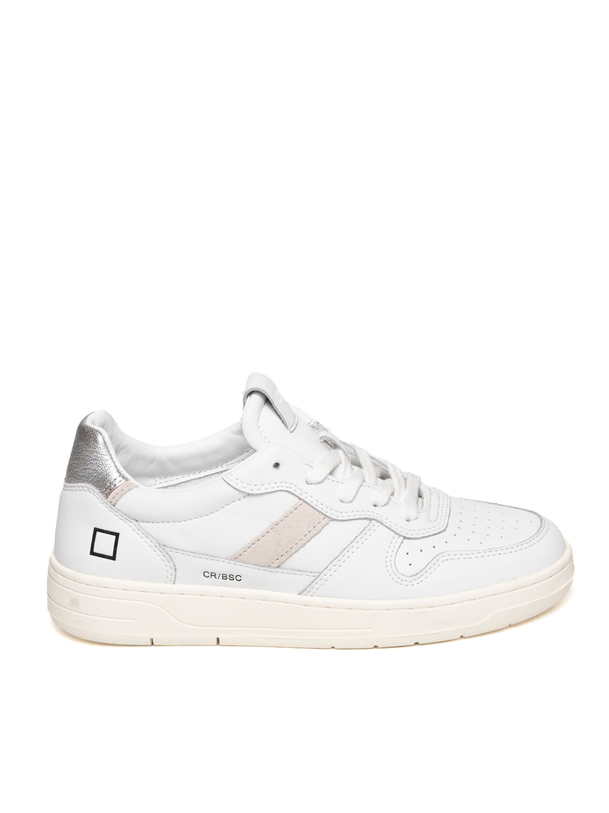 D.A.T.E. COURT 2.0 D CALF-WHT/SILV