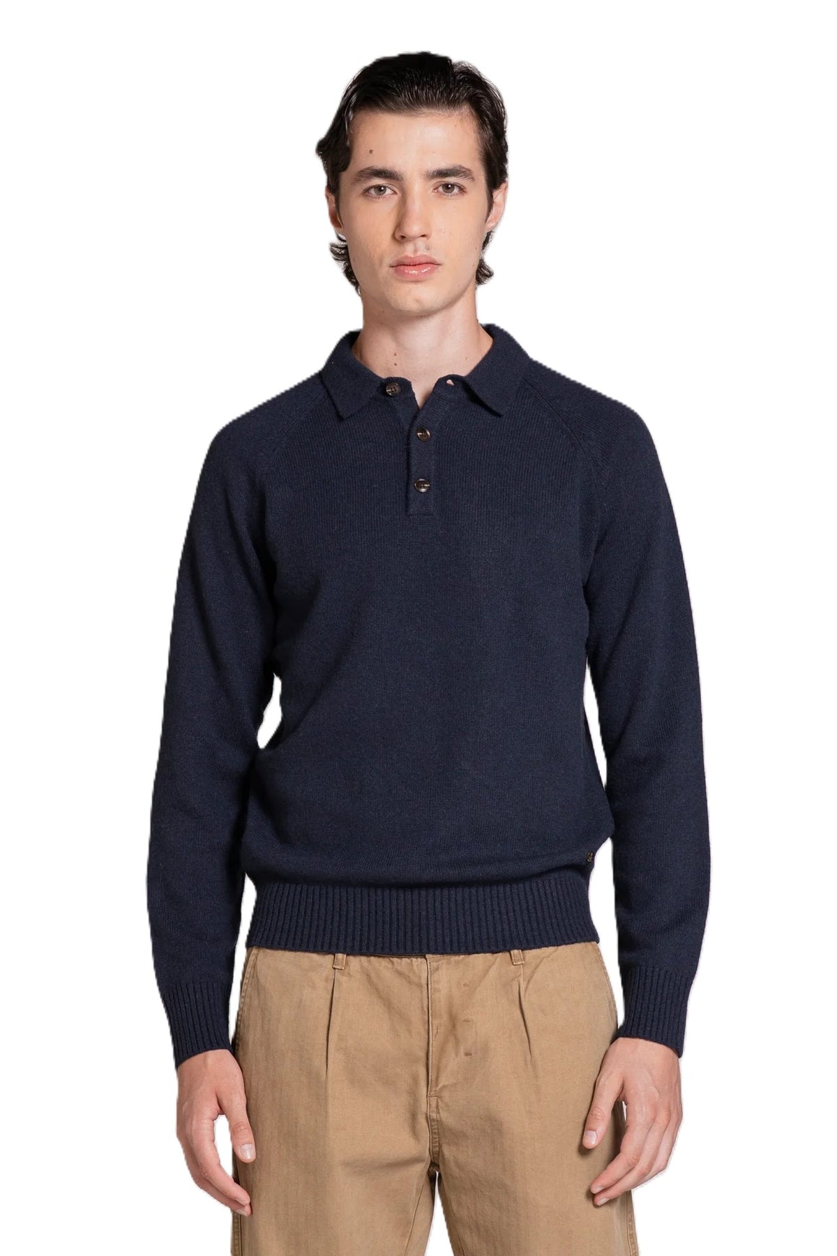 IMPURE pullover lana blu COLIN LAMBSWOOL-C01