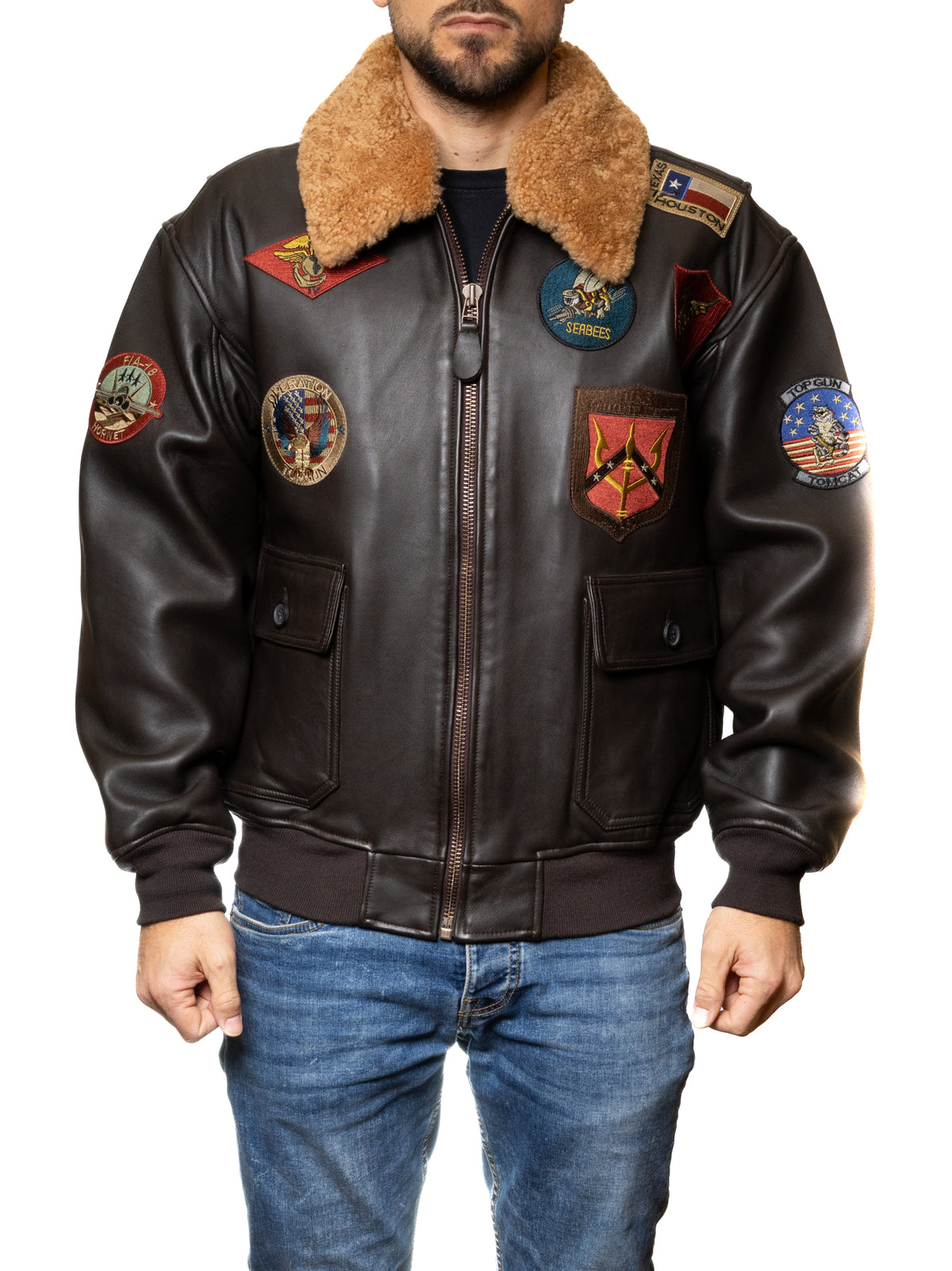 TOP GUN TOPGUN PELLE-BROWN