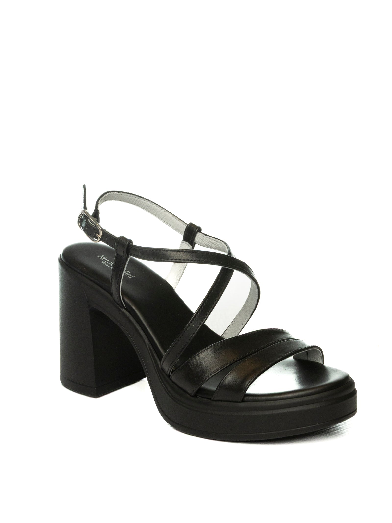 NERO GIARDINI Sandalo pelle nero 513660 BAROLO-NERO
