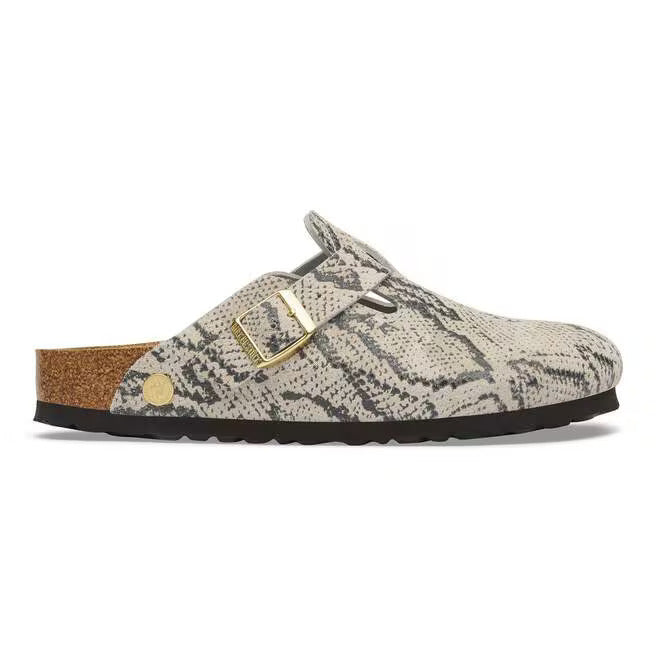 BIRKENSTOCK BOSTON SNAKE 1033086-OYSTER