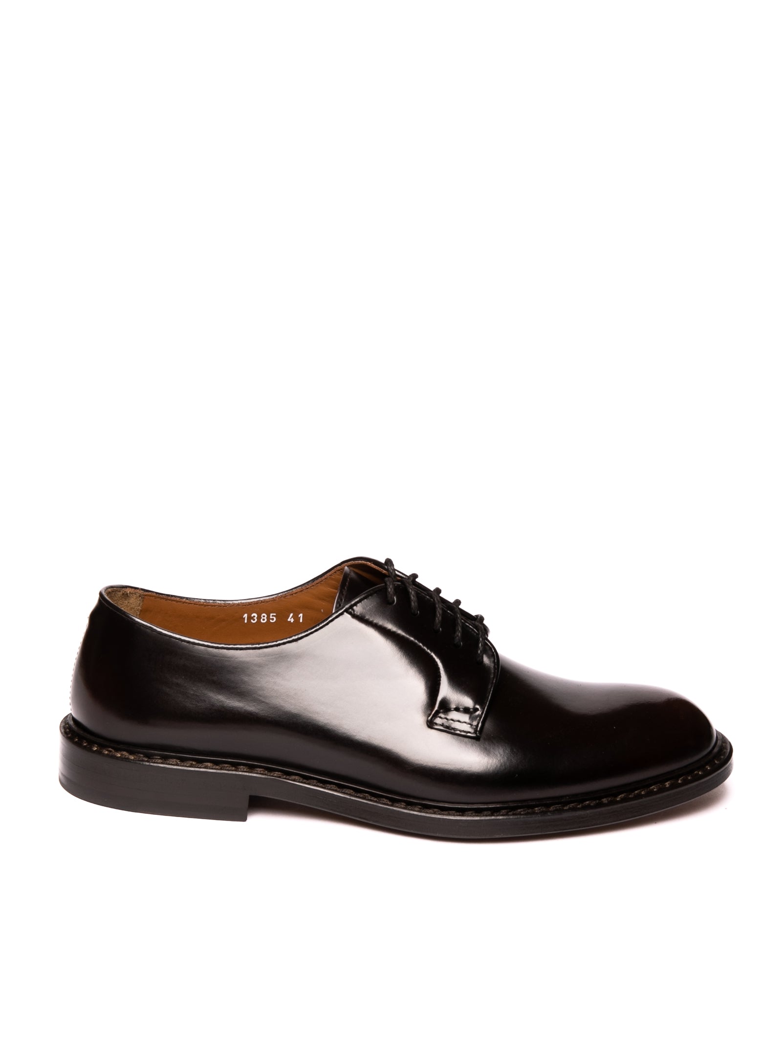 DOUCAL'S Stringata derby spazzolato moro 1385 HORSE-EBANO