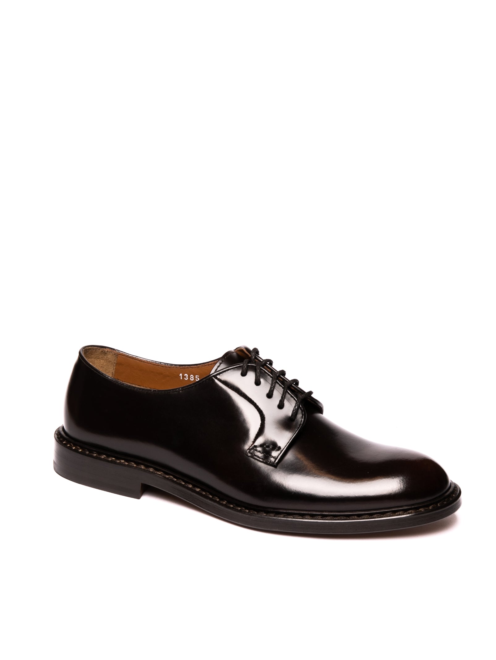 DOUCAL'S Stringata derby spazzolato moro 1385 HORSE-EBANO