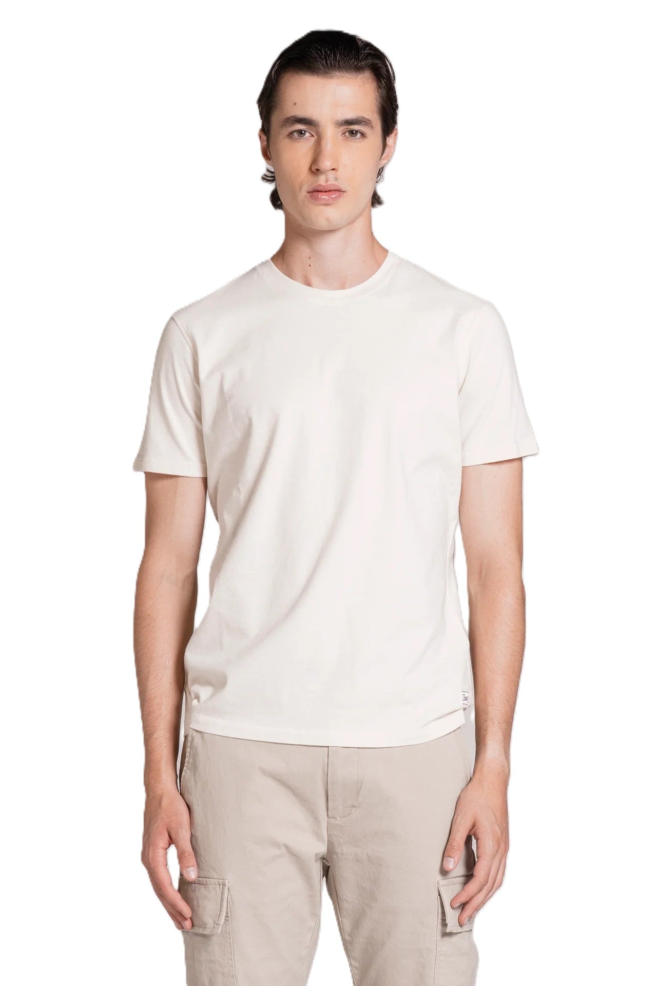 IMPURE t-shirt cotone bianco JOSHUA COTONE-WHITE