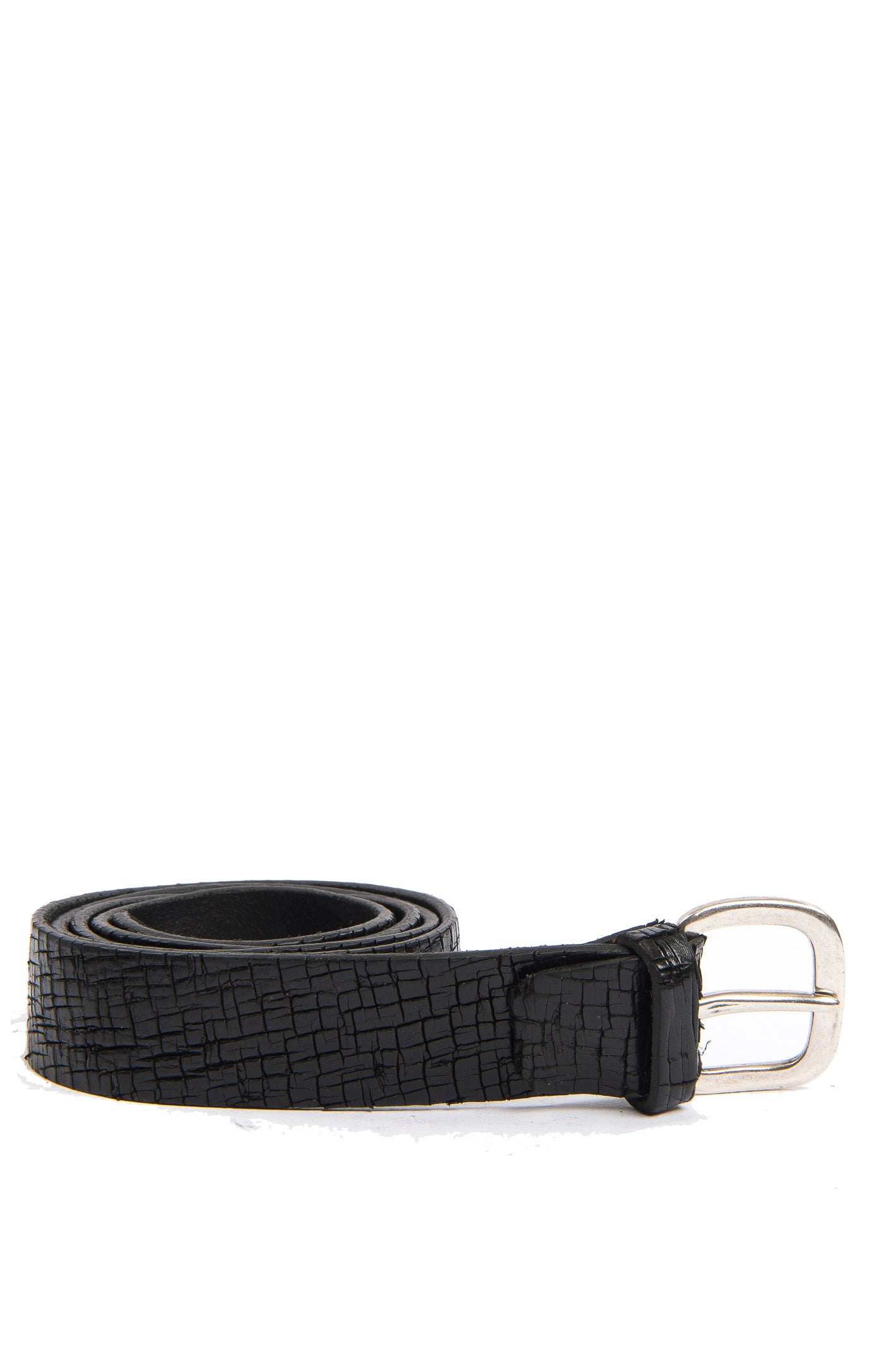 ITALIAN BELTS cintura pelle nera 528/35 PELLE-NERO