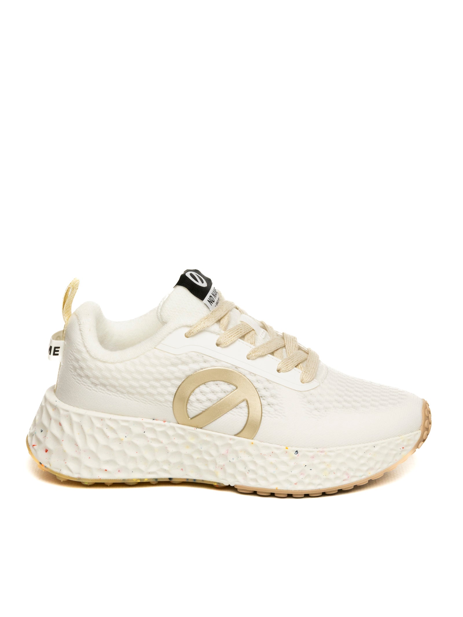 NO NAME Sneaker carter fly bianco/oro CARTER-FLY MESH/WHITE/GOLD