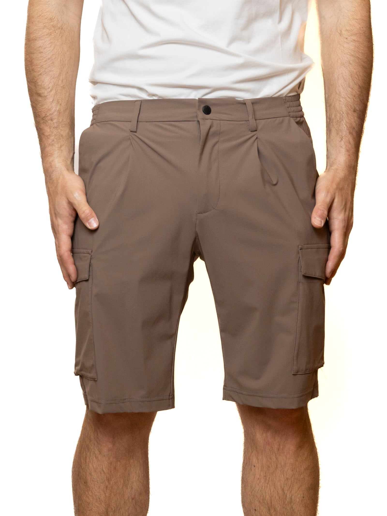 PEOPLE OF SHIBUYA bermuda cotone marrone OMONO PM950-260