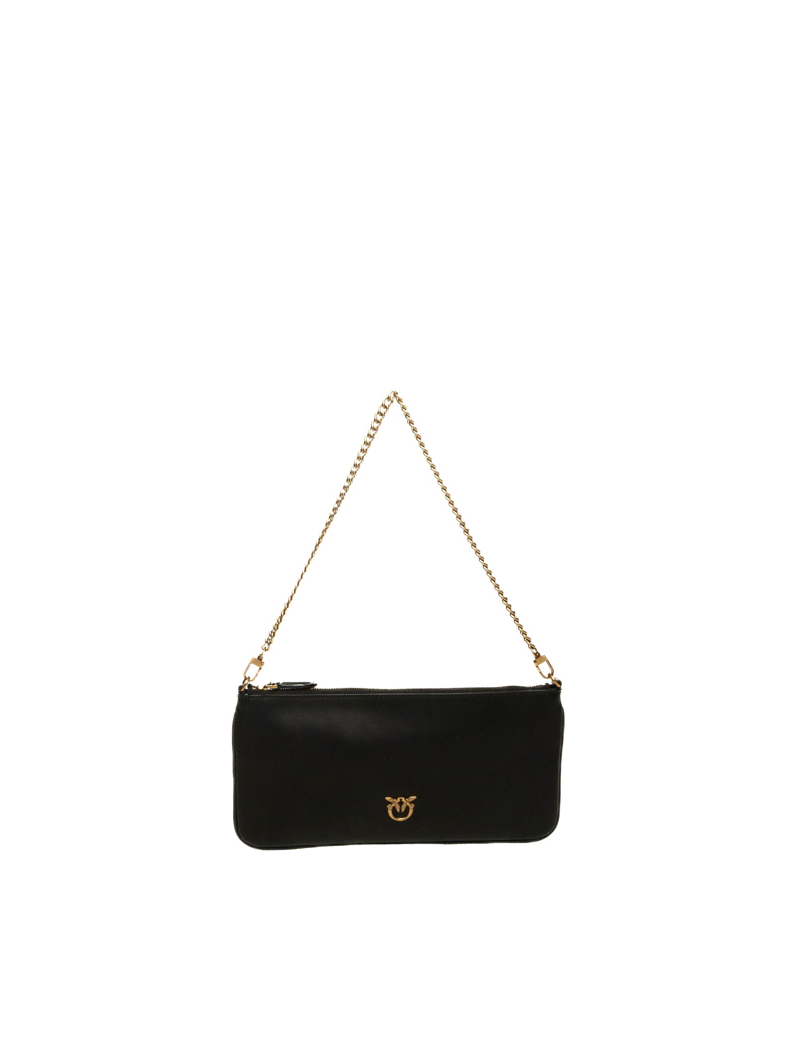 PINKO borsa a spalla horizon flat nera/oro 102747-A0F1 HORIZON.FLAT-Z99Q