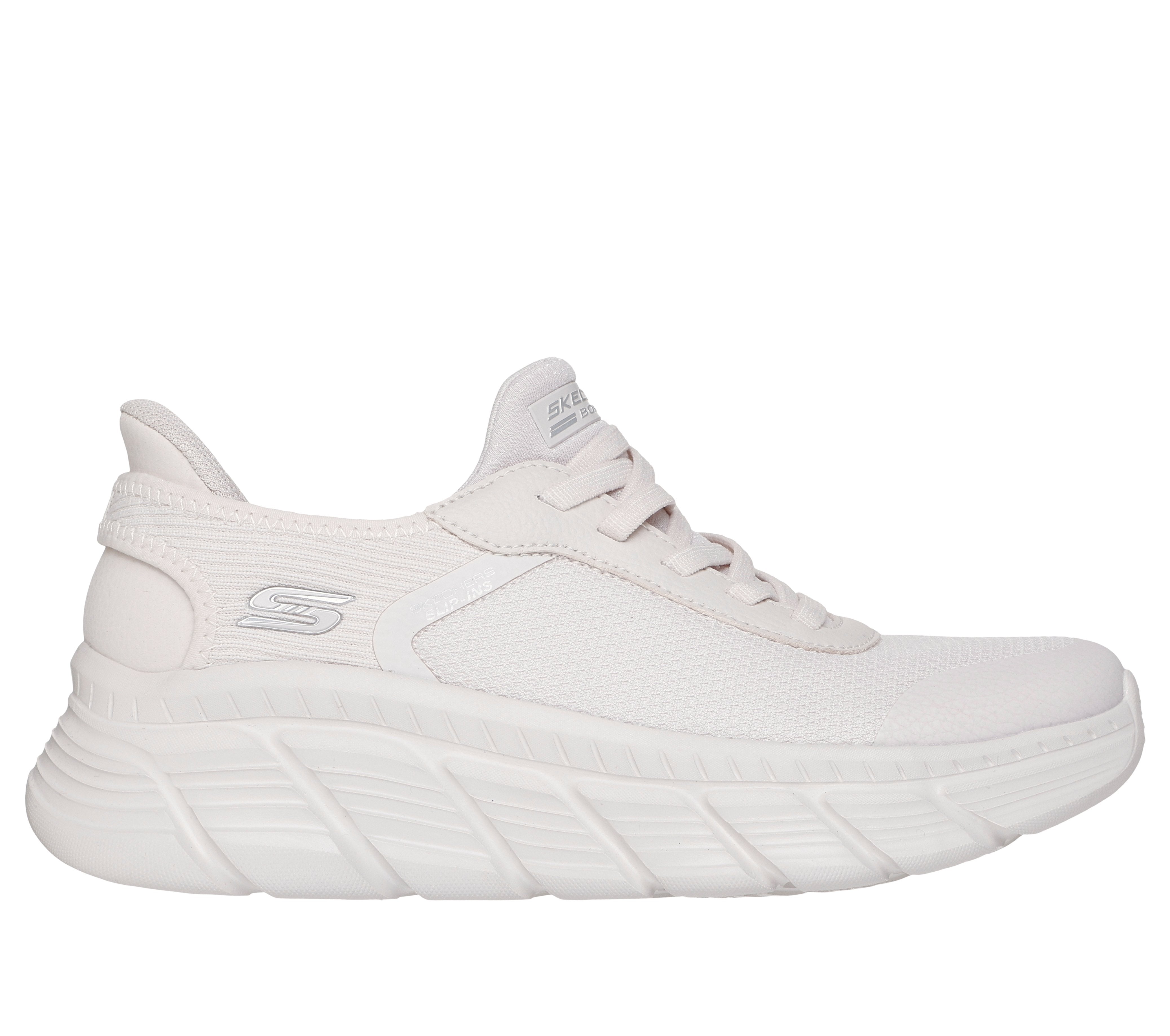 SKECHERS Sneaker bobs flex slip ins bianco 117391 BOBS B FLEX-WHT