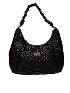 GAELLE borsa hobo metalasse nero <BR/> 4705 PELLE-NERO 