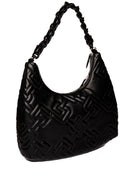 GAELLE borsa hobo metalasse nero <BR/> 4705 PELLE-NERO 