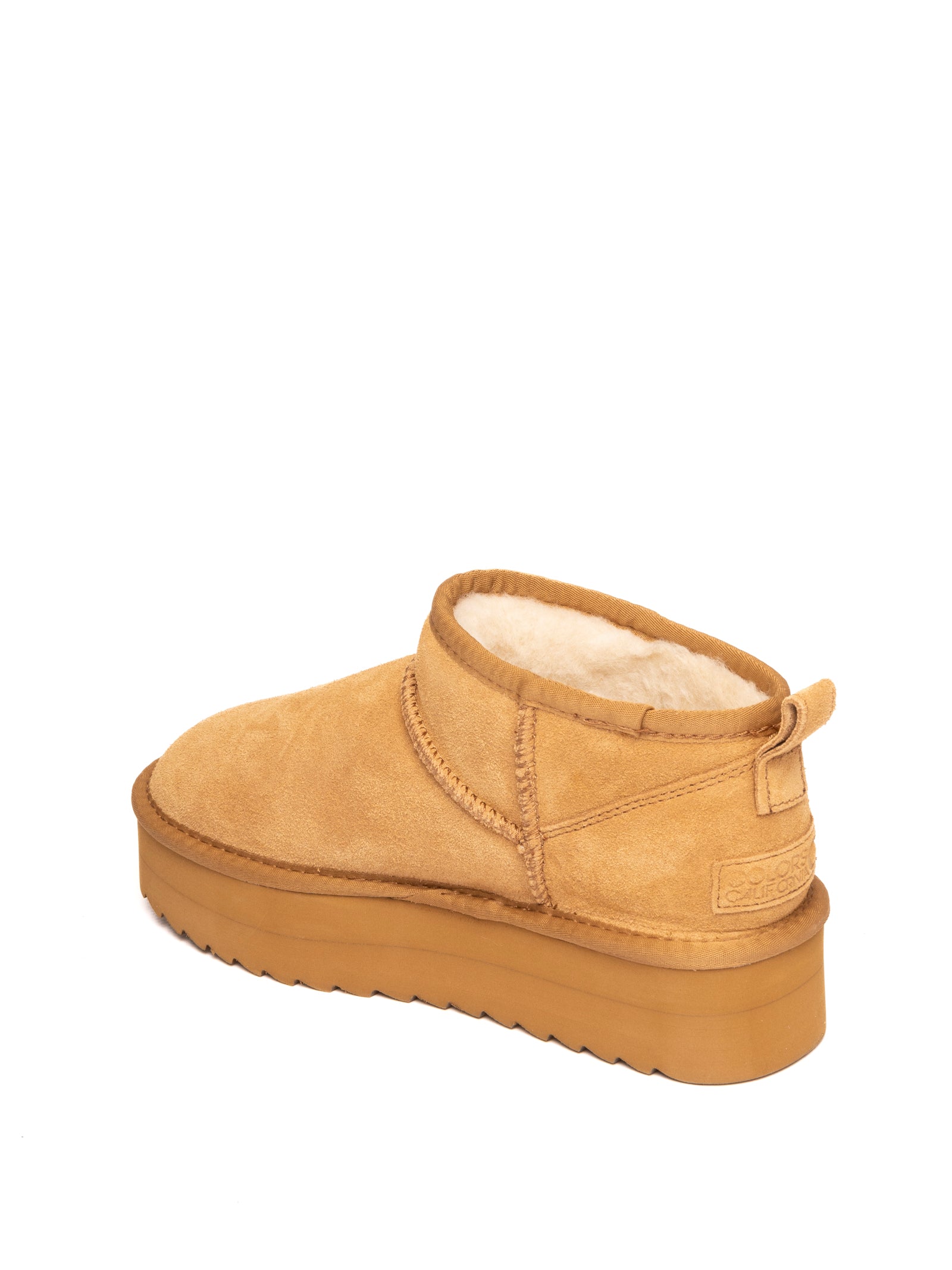 COLORS OF CALIFORNIA Tronchetto suede tan YWPLA01 PLATFORMWINTER-TAN 