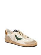 4B12 Sneaker play new bianco/verde PLAYNEW U PELLE/CAM-124 