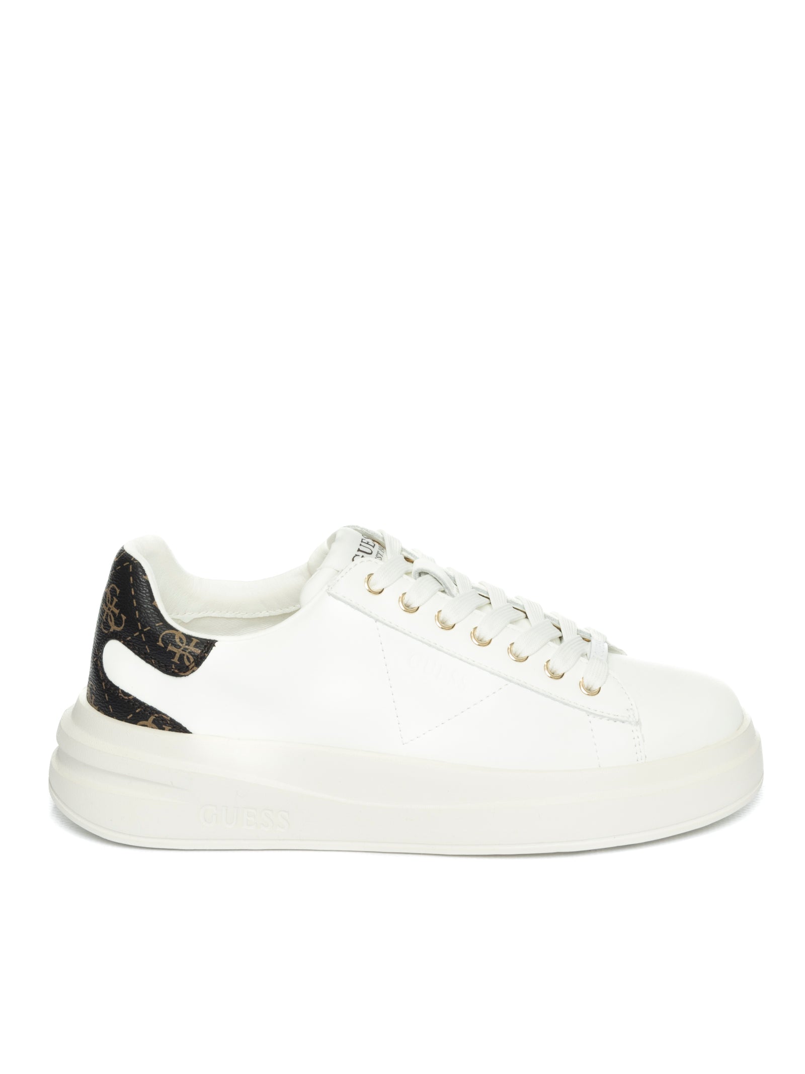 GUESS Sneaker elbina bianco FLJELB FAL12 ELBINA-WHBRO 