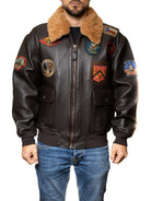 TOP GUN giubbino pelle marrone TOPGUN PELLE-MARRONE 