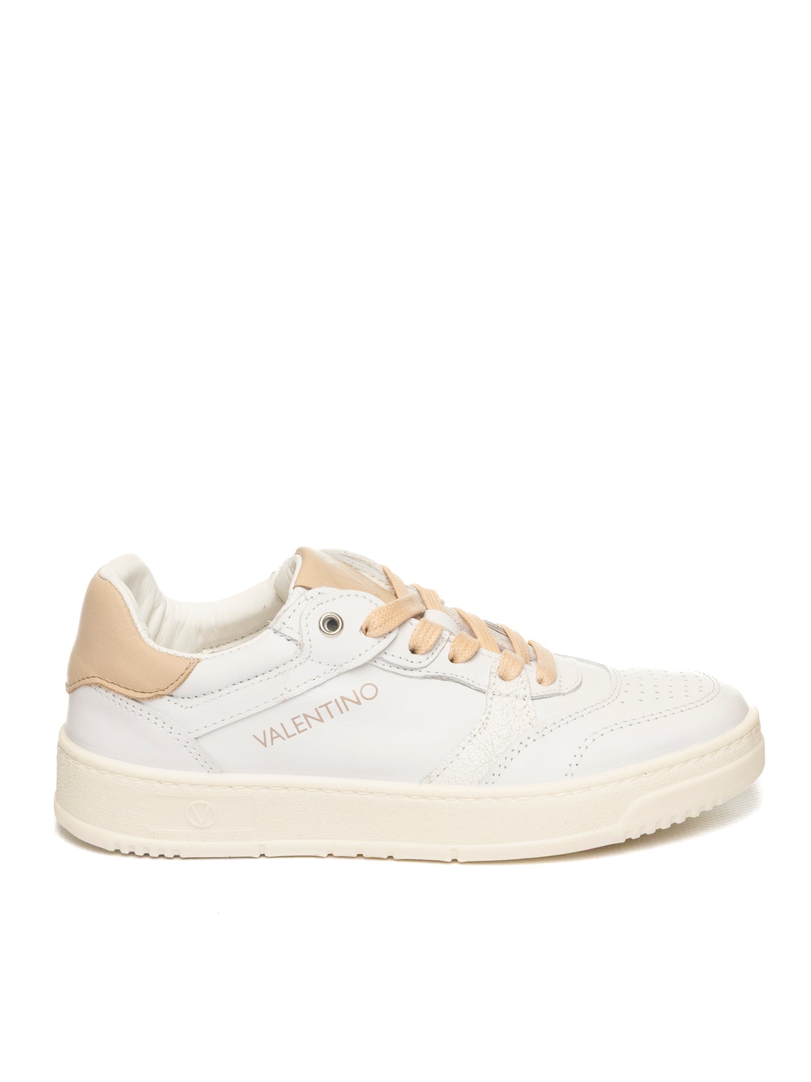 VALENTINO Sneaker pelle bianco/nude 7001VTZ PELLE/CAM-WHI/NUDE 