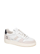 D.A.T.E.  COURT 2.0 U CALF/SUE-WHT/BLU 