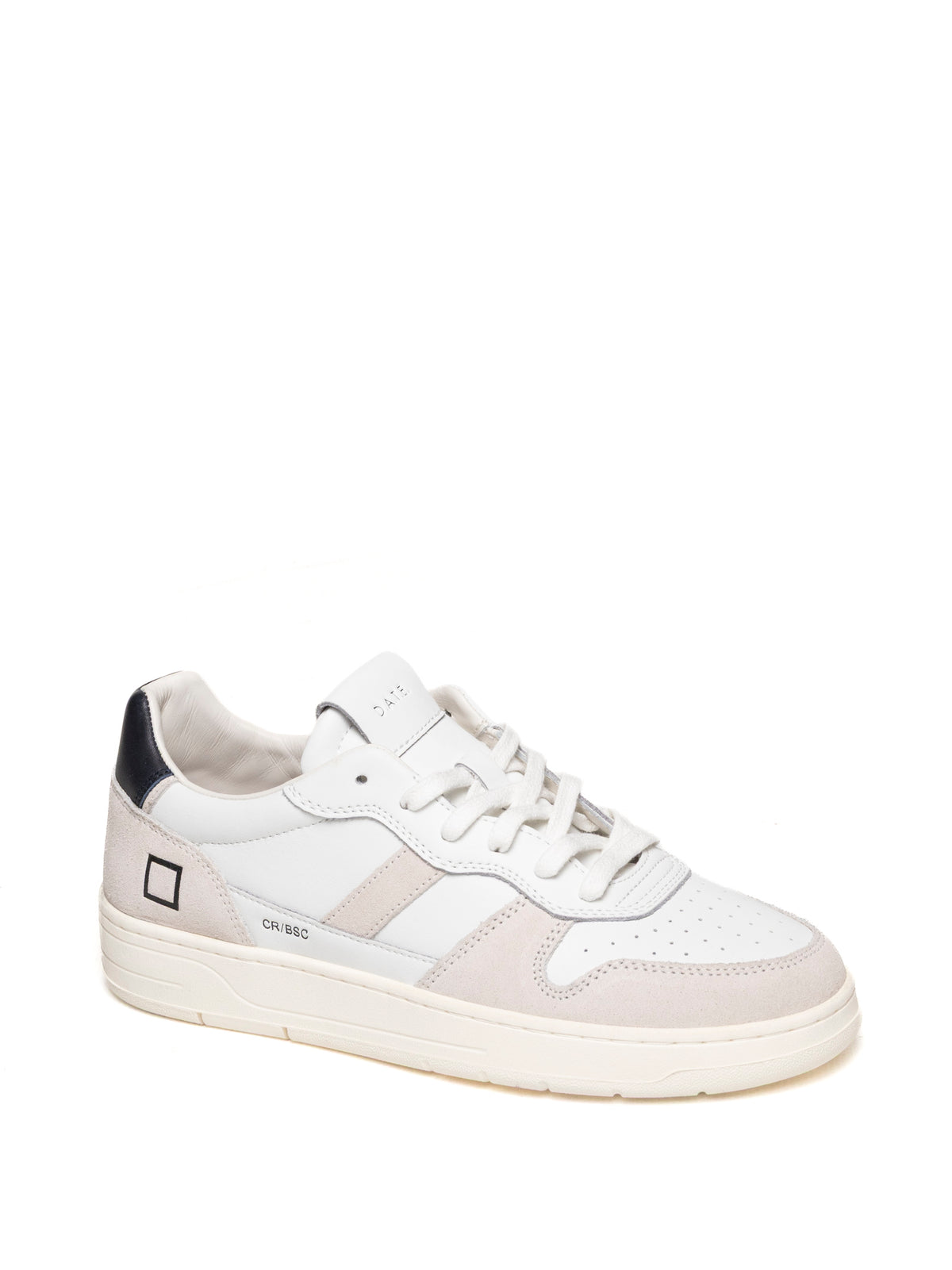 D.A.T.E.  COURT 2.0 U CALF/SUE-WHT/BLU 