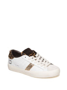 D.A.T.E.  HILL LOW D CALF-WHT/LEOP 