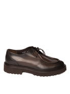 DOUCAL'S derby in pelle testa di moro<BR/> 2737 DECO-TDM 
