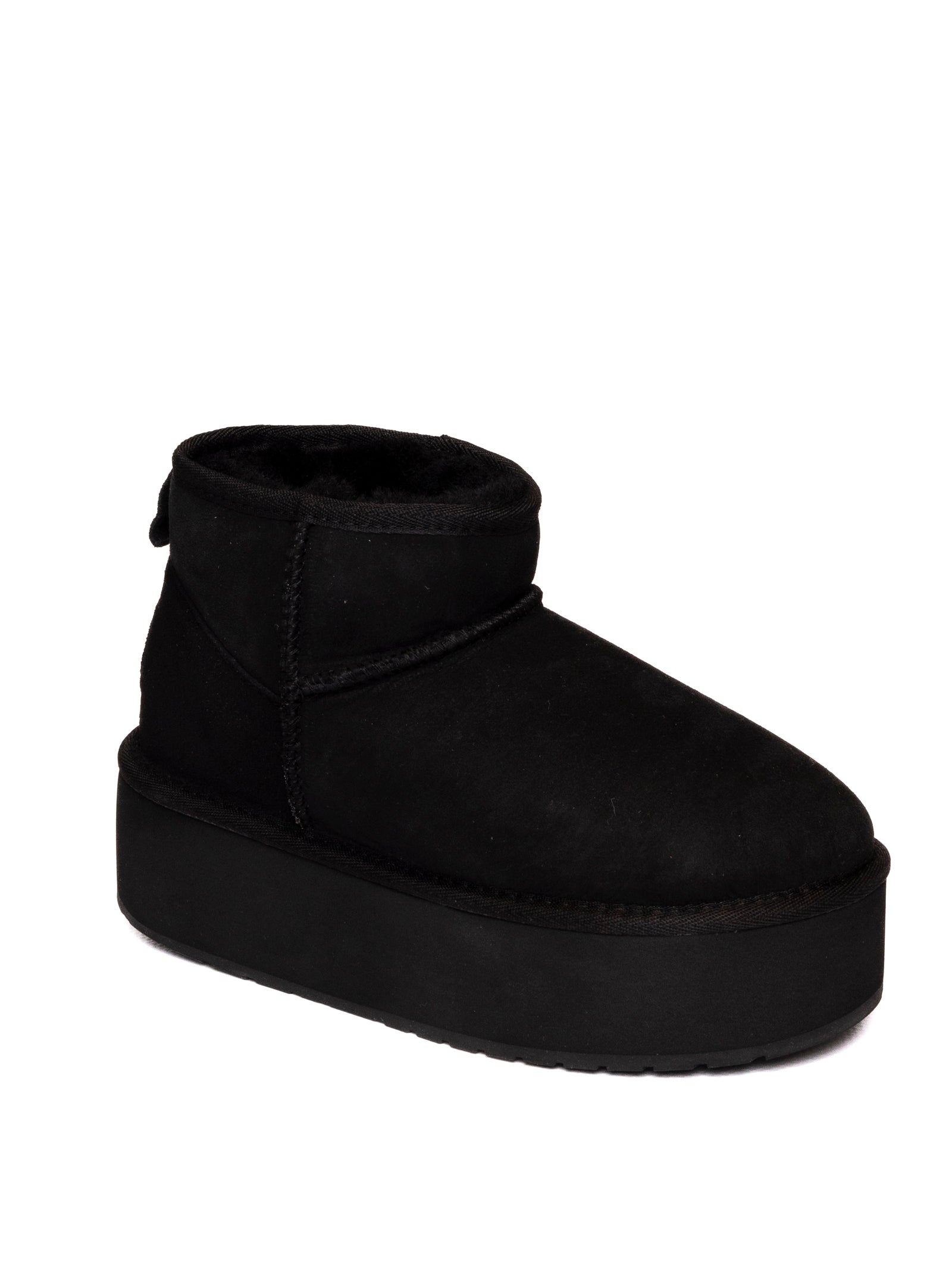 EMU Stivaletto montone nero W13082 STINGER.FLAT-BLK 