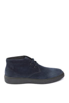 FRAU polacchino in pelle scamsociata blu<BR/> A19C5 WAXY-BLU 