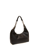 Borsa hobo Faiza nera Liu Jo vista prospettica posteriore con manico e catena