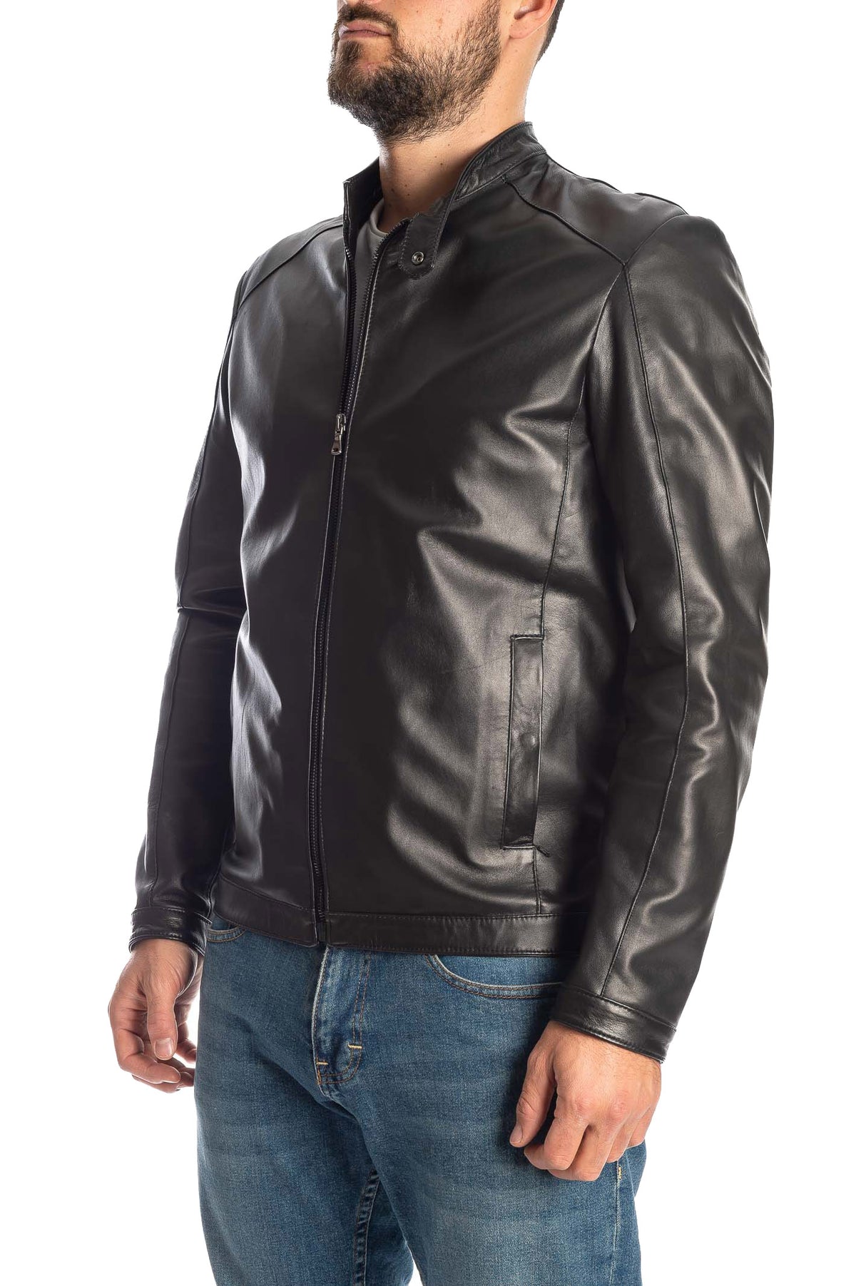 PK BY PASKAL giubbino nappa nero 771 NAPPA-NERO 