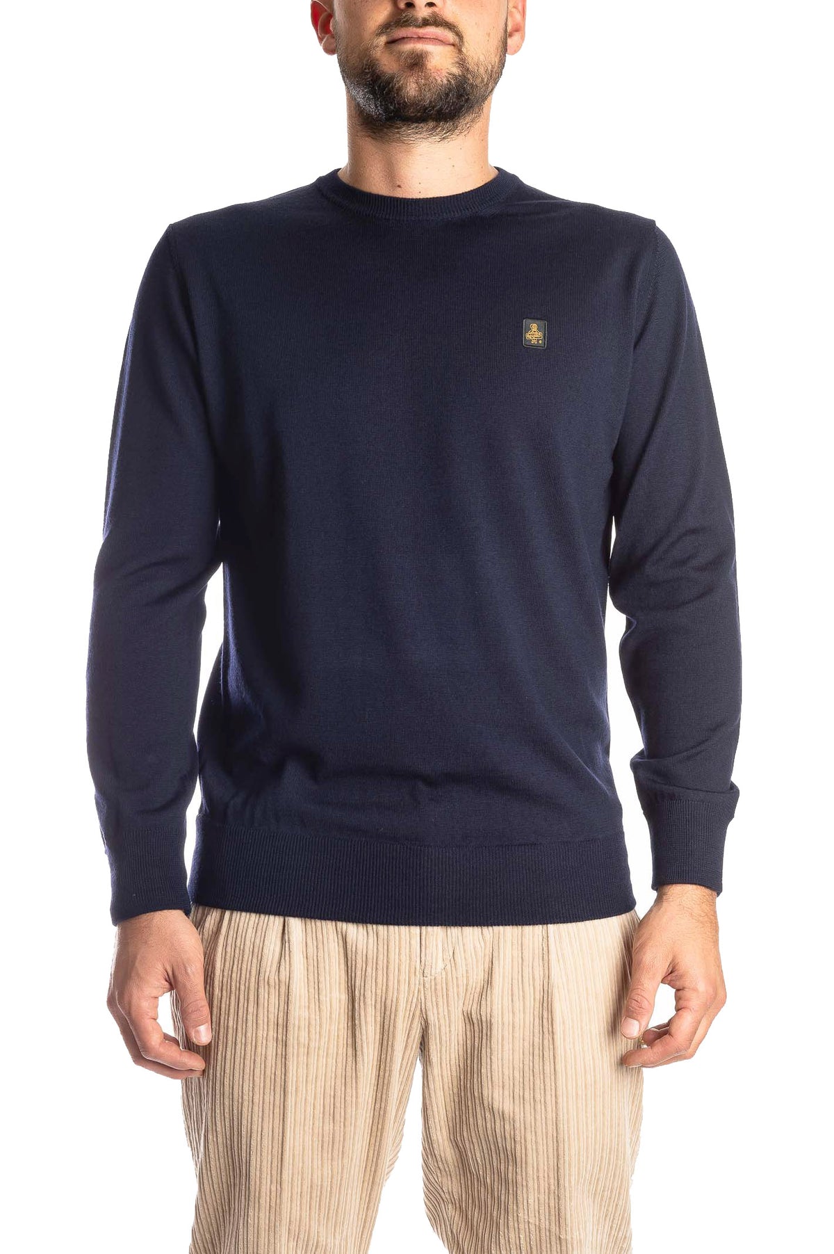REFRIGIWEAR pullover bennet blu scuro<BR/> M26908 BENNET-F03700 