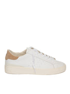 D.A.T.E. Sneaker sonica bianco/beige SONICA CALF-WHI/BEIGE 