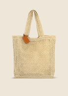 ME FUI borsa da mare rafia marrone chiaro A076LB RAFIA-L.BROWN 