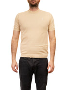 REFRIGUE t-shirt logo burro 2816MW00175 KNIT-BUTTER 