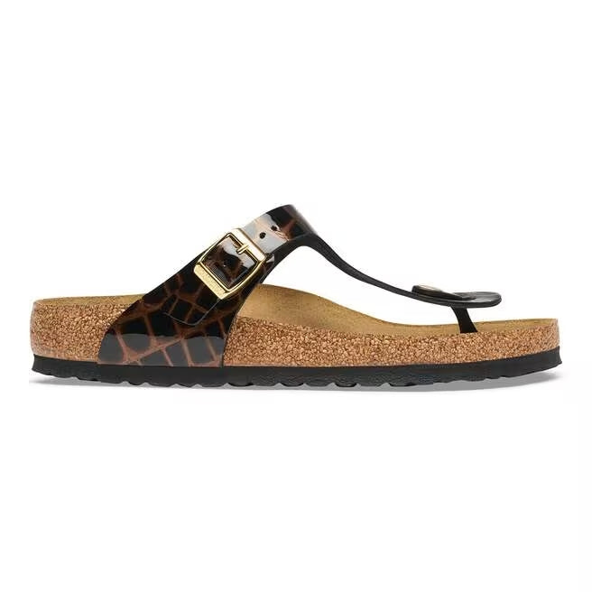 BIRKENSTOCK Sandalo Gizeh animal nero GIZEH ANIMAL 1032863-BLACK 
