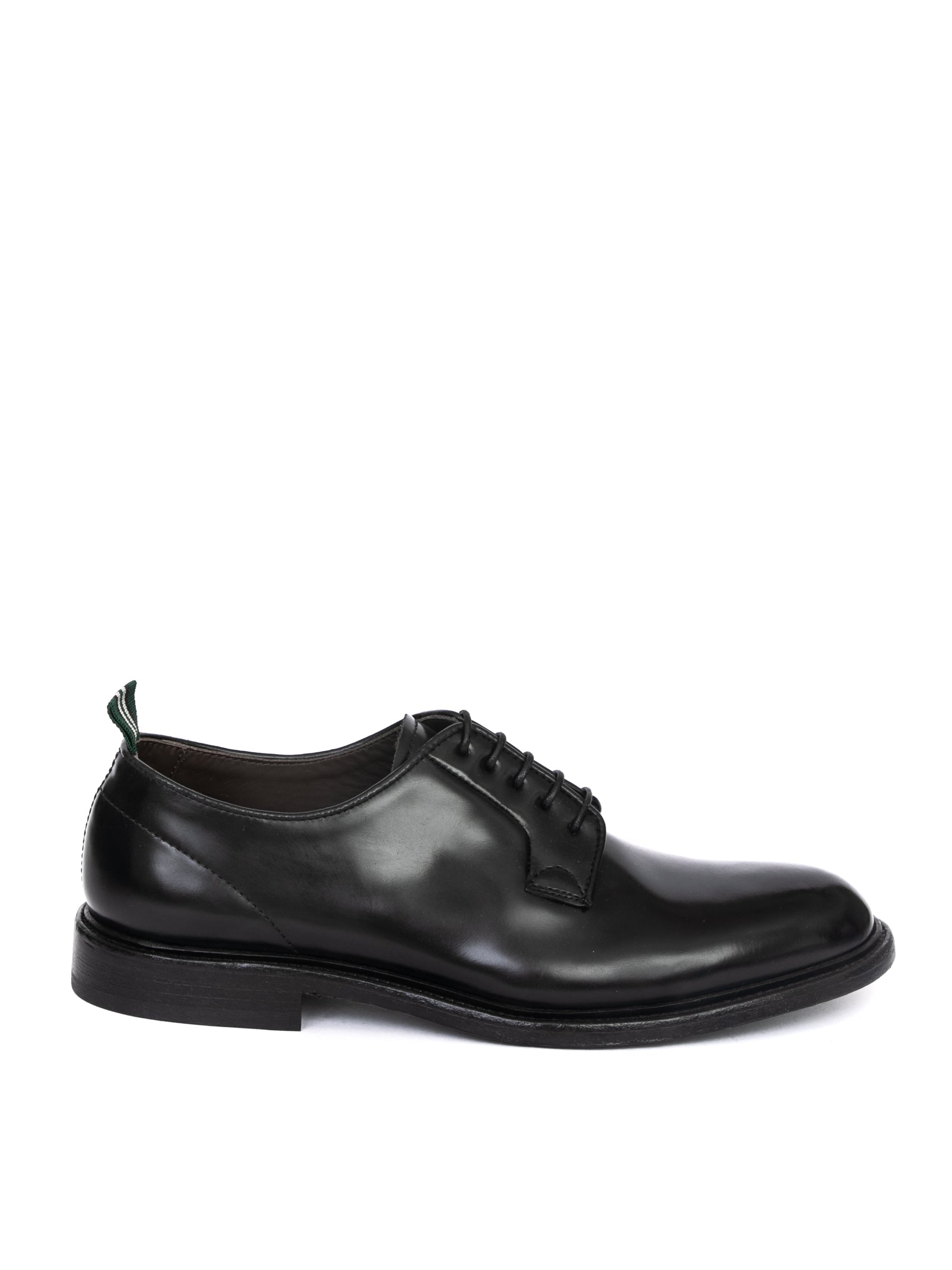 GREEN GEORGE Stringata derby polished nero 3029 POLISHED-NERO 