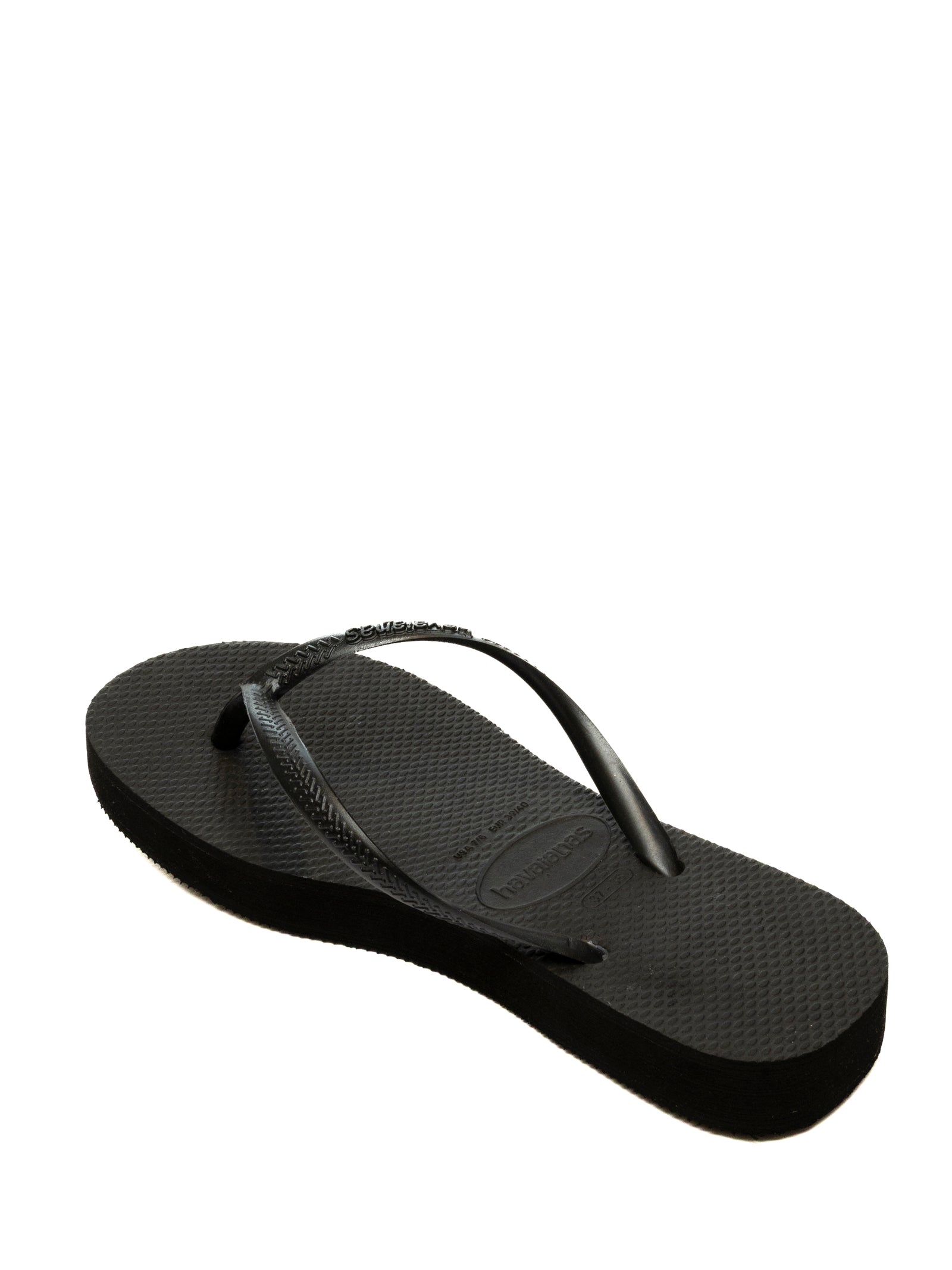 HAVAIANAS infradito slim platform nero 4144537 SLIM FLATFORM-0090 