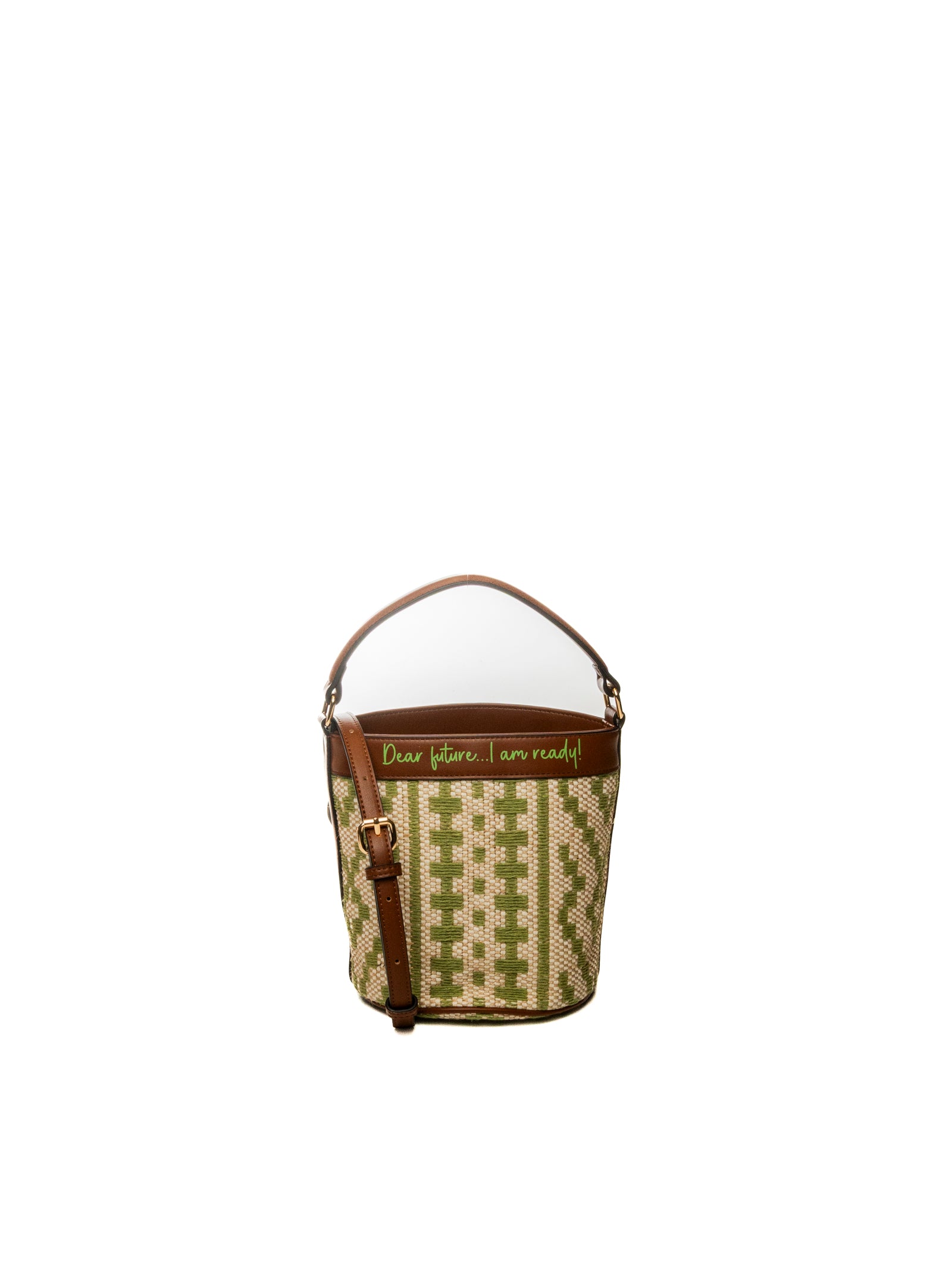 LE PANDORINE borsa a mano giulia verde/marrone PS2620B28 GIULIA-C40 
