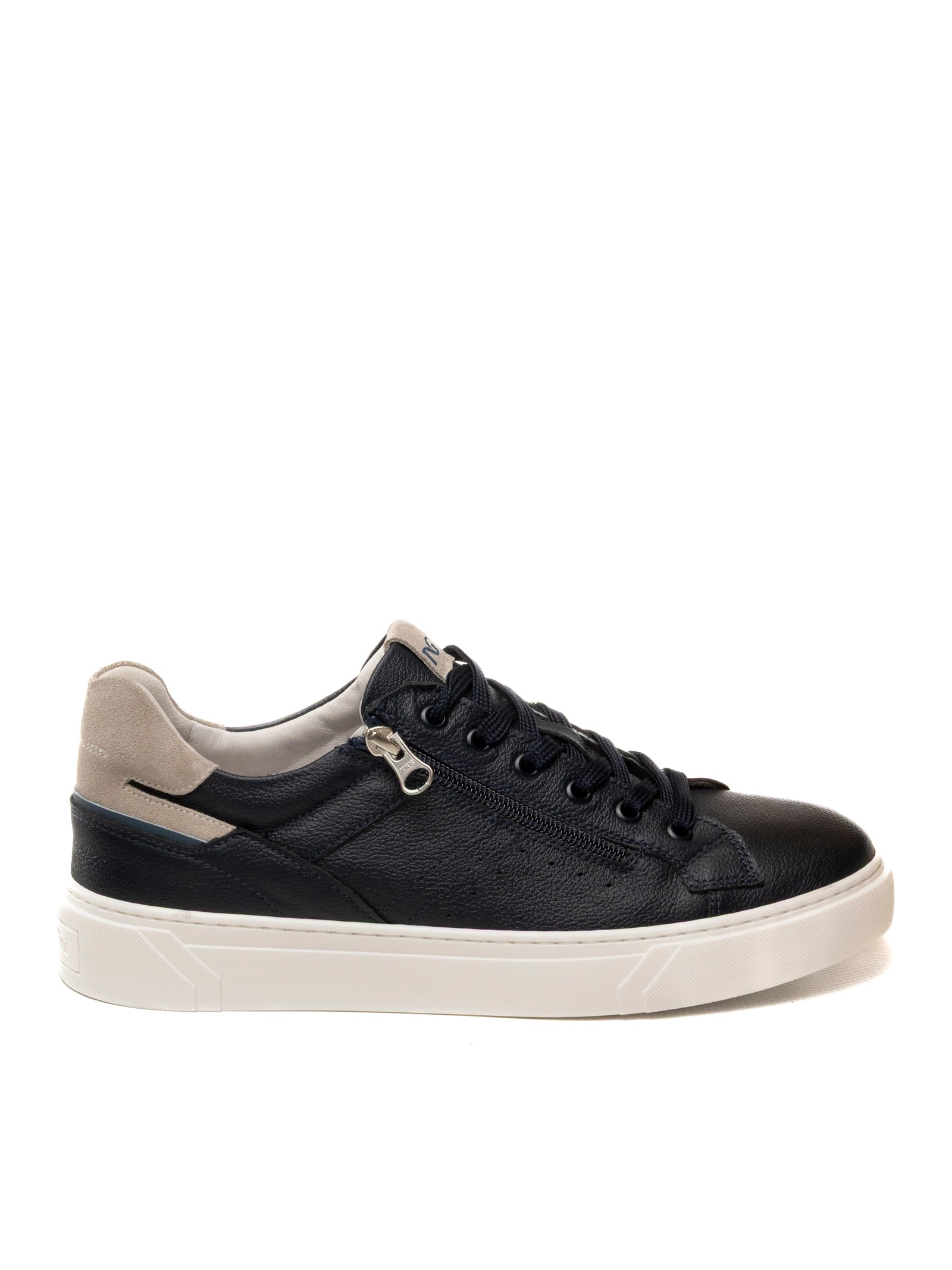 NERO GIARDINI Sneaker pelle blu E601130 DOLLARINO-BLU 