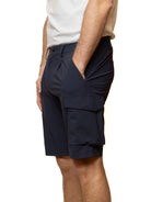 PEOPLE OF SHIBUYA bermuda cotone blu OMONO PM950-790 