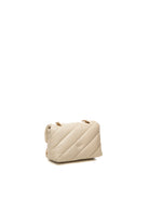 PINKO borsa a spalla love puff mini bianco/oro 100039-A0F2 LOVE PUFF MINI-Z14Q 