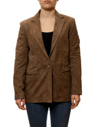 PK BY PASKAL blazer camoscio tortora 126 CAM-TORTORA 