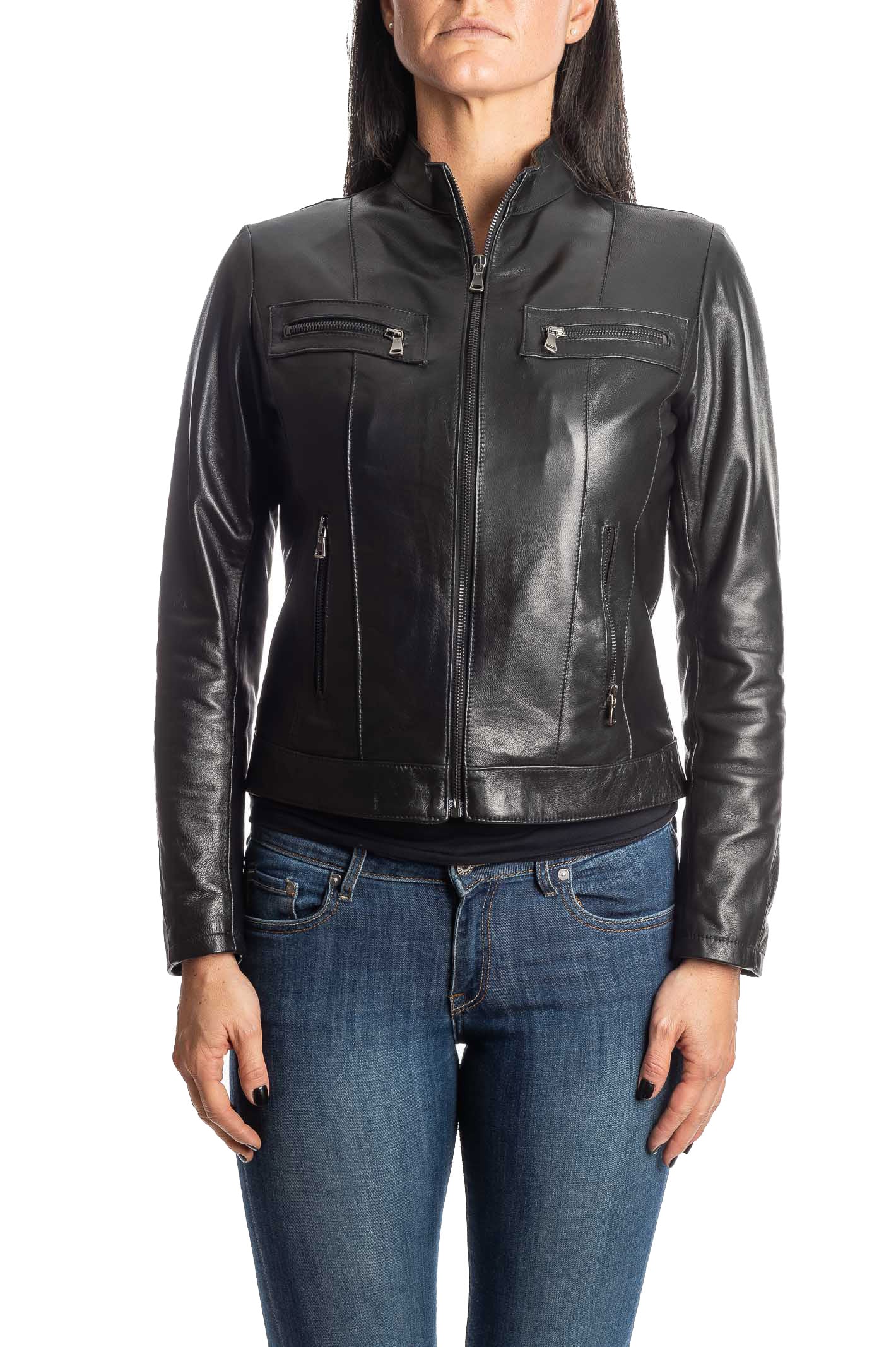 PK BY PASKAL giubbino nappa nero 327 NAPPA-NERO 