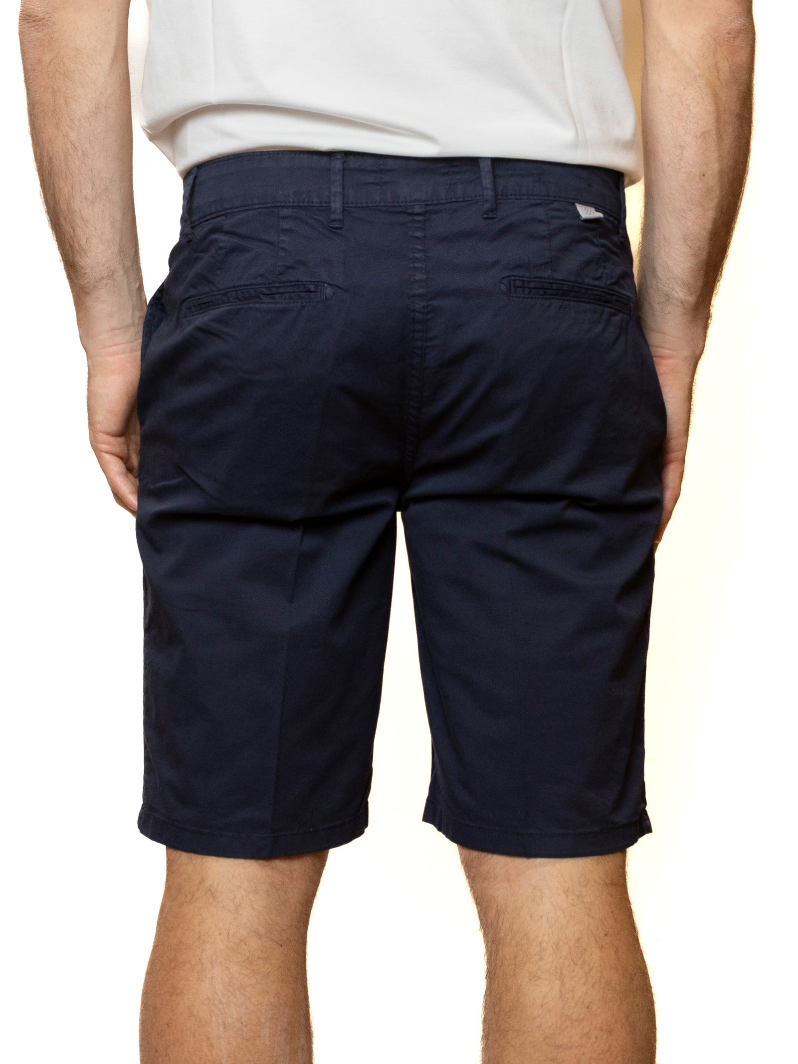 QB24 bermuda cotone blu 0126148 COTONE-BLU 