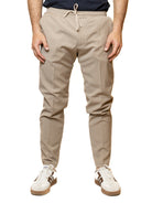 QB24 pantalone cotone sabbia 0126178 COTONE-SAND 