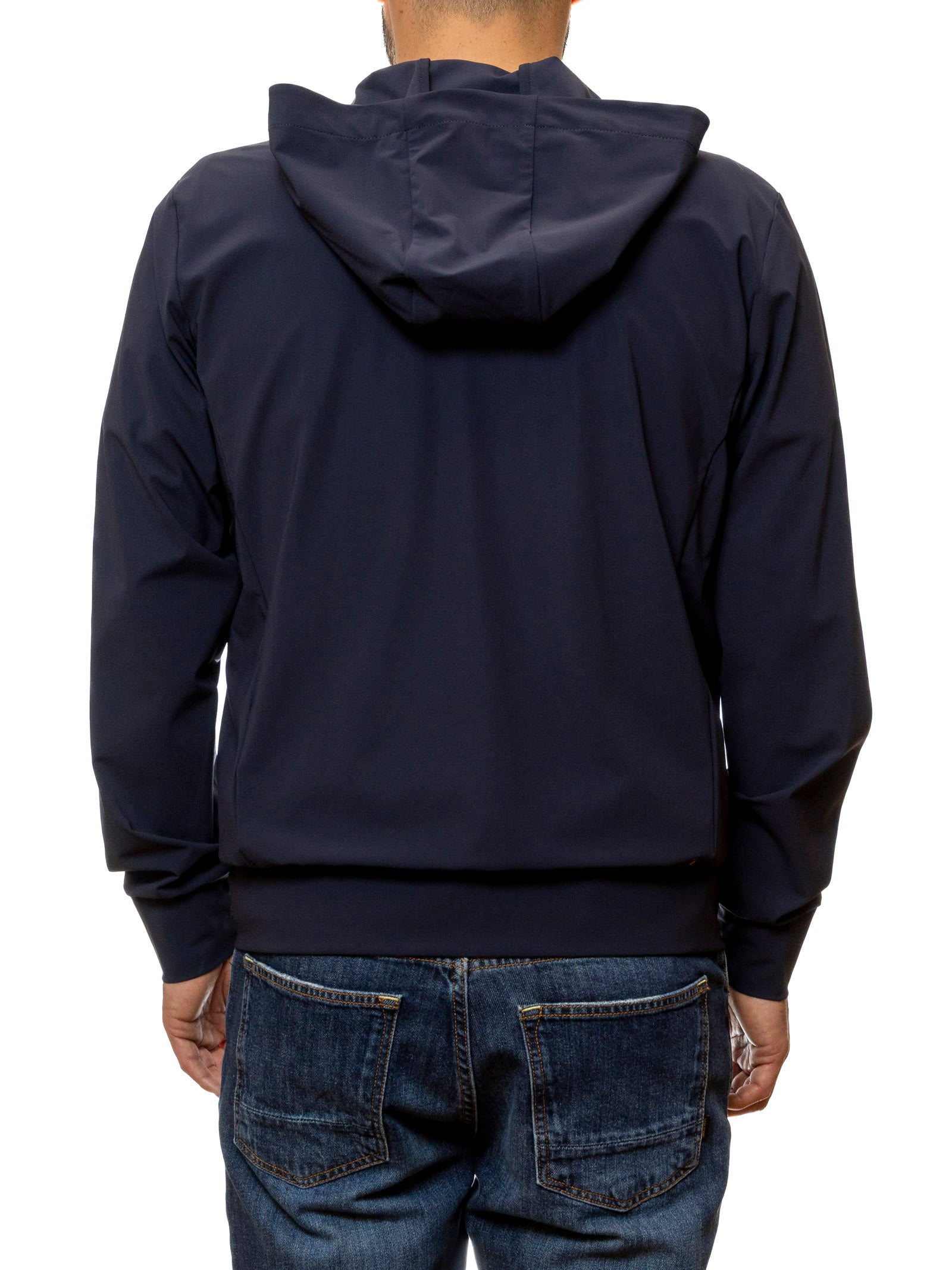 SAVE THE DUCK giubbino fyi hoodie blu DF1642M FYI HOODIE-90000 