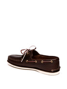 TIMBERLAND Mocassino eye boat marrone TB1740352141 LEATHER-BROWN 